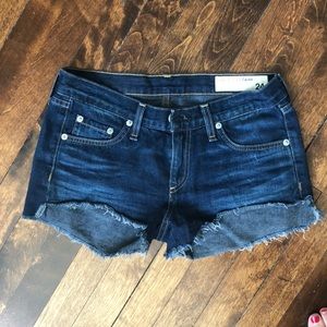 Rag & Bone jean shorts dark wash size 24